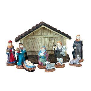 Vintage Lemax Nativity 1996 Piece Village Collection INCOMPLETE SET Of 9 Holiday